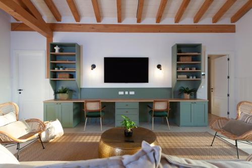 Casa Rural Orue Baserriaにあるテレビまたはエンターテインメントセンター