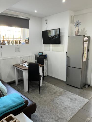 Kuchyň nebo kuchyňský kout v ubytování Ferienwohnung "Im Gässel"