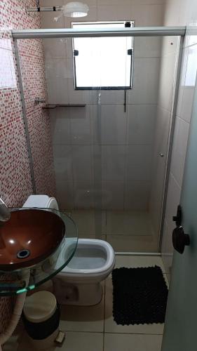 Phòng tắm tại Pousada Essência da Canastra