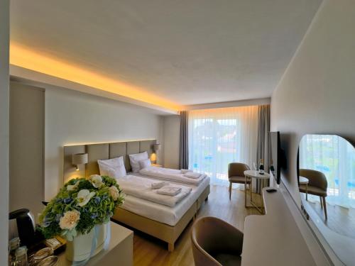 Katil atau katil-katil dalam bilik di Król Plaza Spa & Wellness