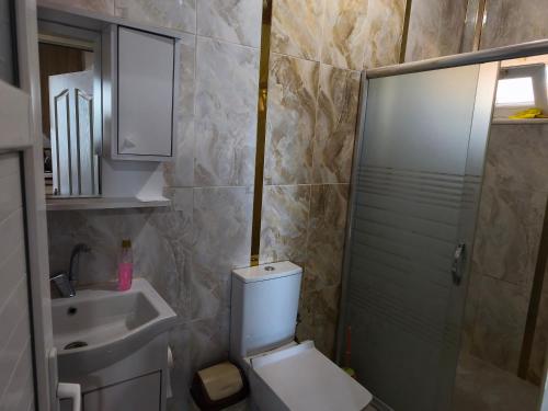 Ένα μπάνιο στο Sağlık Apart Pansiyon