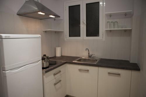 Η κουζίνα ή μικρή κουζίνα στο Lak Alepochori Homes