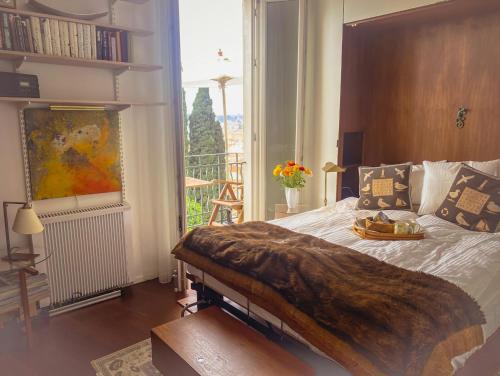 Кровать или кровати в номере Chalet Marcel