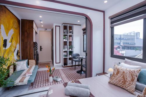 Istumisnurk majutusasutuses The Little Hanoi - Indochine home - Super central