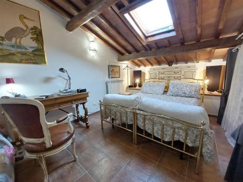 Postel nebo postele na pokoji v ubytování Casa Vacanza Campagna Empoli Terrazzo Belvedere