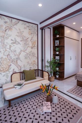 Istumisnurk majutusasutuses The Little Hanoi - Indochine home - Super central
