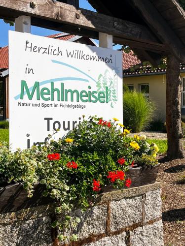 a sign for melchinitzlein williams in melchinitz at Apartment Mary Mehlmeisel in Mehlmeisel