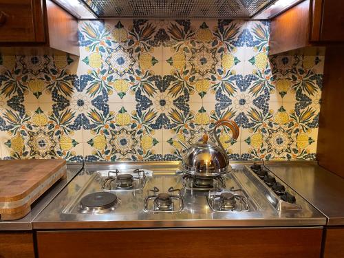 Η κουζίνα ή μικρή κουζίνα στο Appartamento Gemma in Villa a Pinamare