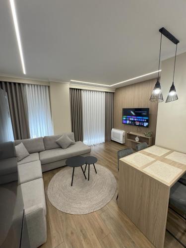 Televisyen dan/atau pusat hiburan di Azure Apartments
