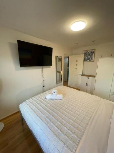 Postel nebo postele na pokoji v ubytování Blue Waters - 1bed Gateway to Scarborough Beach