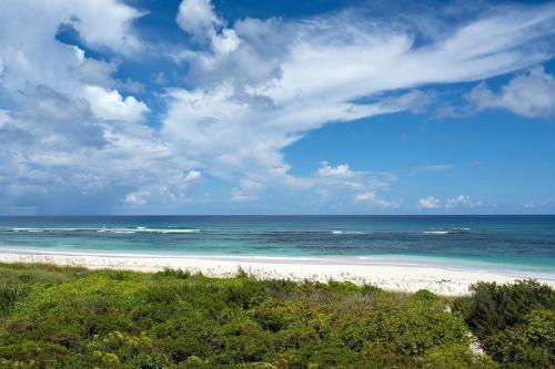 a view of a beach with the ocean at Lavender Beach House home in James Cistern