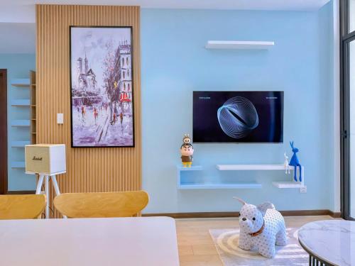 TV a/nebo společenská místnost v ubytování CSJ Tower Vung Tau