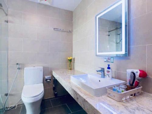 Koupelna v ubytování CSJ Tower Vung Tau