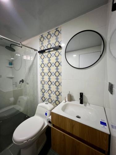 Koupelna v ubytování Casa en Alcalá con piscina privada