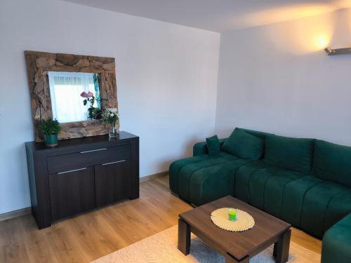 Χώρος καθιστικού στο Apartament Zielono mi