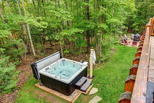 Taman di luar Authentic Log Cabin - Billard Spa - Le Scandinave