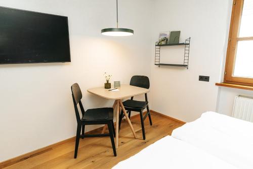 Margarethe Apartments Lechにあるキッチンまたは簡易キッチン