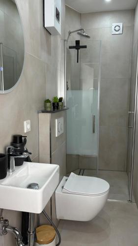 Koupelna v ubytování Klein und feines City Apartment