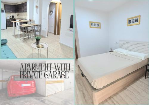 Cozy apartment with private parking near center and beach