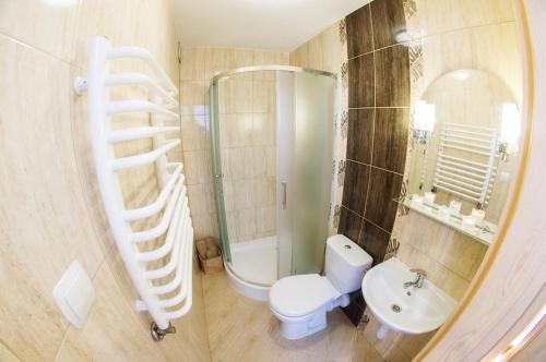 Bilik mandi di Mazurski Zakątek-Apartamenty