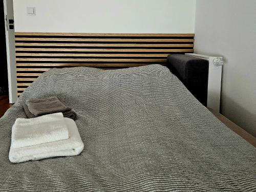 Ένα ή περισσότερα κρεβάτια σε δωμάτιο στο ApartCzłuchów