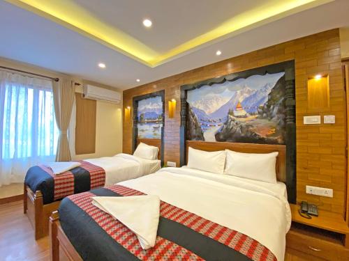 Llit o llits en una habitació de HotelInsta