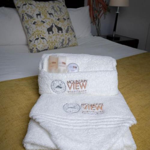 Ein Bett oder Betten in einem Zimmer der Unterkunft Mountain View Guesthouse