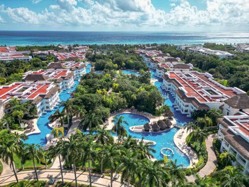 an aerial view of the water park at the resort at Grand Riviera Princess - All Inclusive in Playa del Carmen