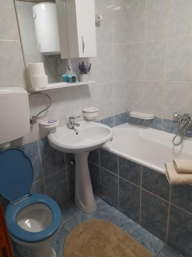 Koupelna v ubytování Apartman Mina