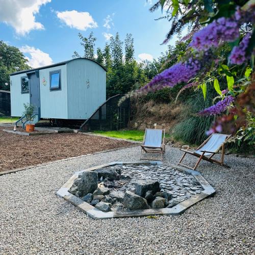 Zahrada ubytování Harpers Huts