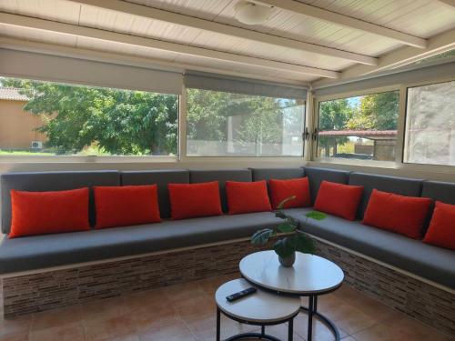 Χώρος καθιστικού στο Oasi Loft