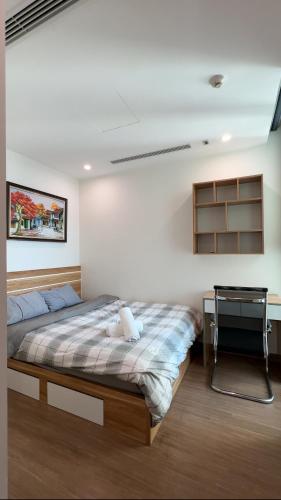 Postel nebo postele na pokoji v ubytování Homestay Dani Ha Noi