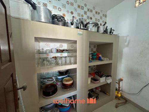 Dapur atau dapur kecil di Casa em Natal com piscina 4min da praia