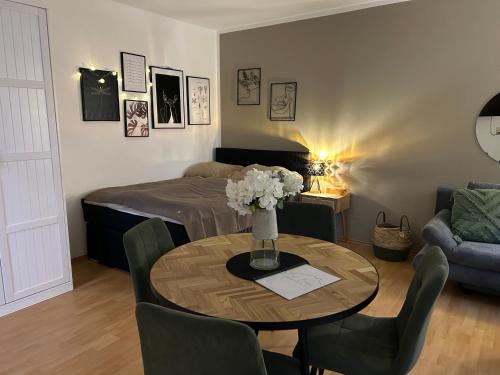 Zona de estar de FarawayHomes Studios Pregarten