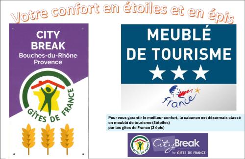 two illustrations of the various logos for a city break and melville de tourism at "LaCigaleDeNiolon", Vue Mer à 180 & Terrasse, Plage à 50m, Wi-Fi & Netflix in Le Rove