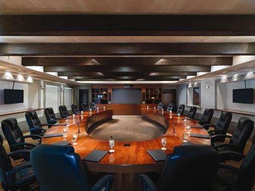 a large conference room with a large table and chairs at Hard Rock Hotel Riviera Maya - Heaven Adults Only - All Inclusive in Puerto Aventuras