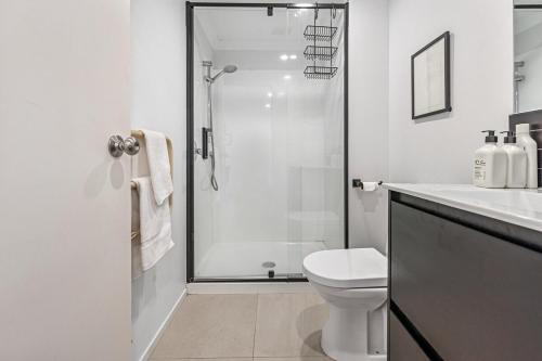 O baie la Stonemasons Quarters Stylish apartment with carpark