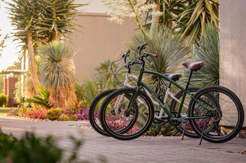 a bike is parked next to a building at The Westin Kierland Villas, Scottsdale in Scottsdale