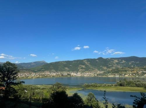 a view of a lake with mountains in the background at Visitor place 2 in Plav