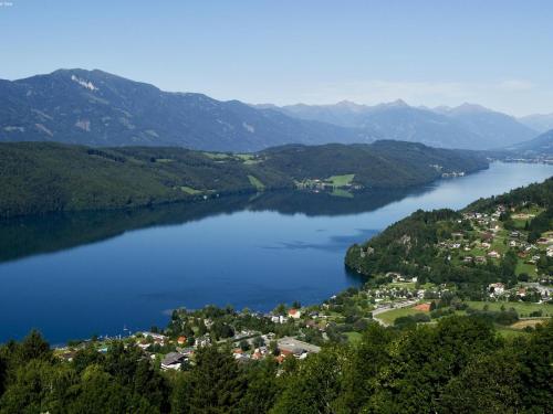 a view of a lake in the mountains at Obervellach in Obervellach