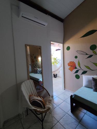 Χώρος καθιστικού στο Ray Sol Hostel e Pousada