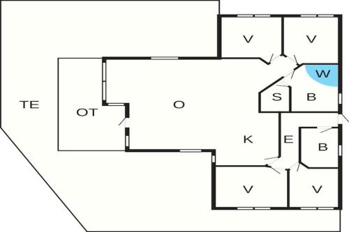 a block diagram of a house at 8 person holiday home in Humble-By Traum in Humble