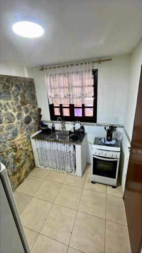 Dapur atau dapur kecil di Vista para Pico dos Marins