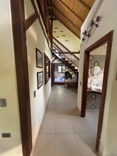 an empty hallway in a house with a ceiling at Mi casa es tu casa- Glamping y Casa de Campo in Capurganá