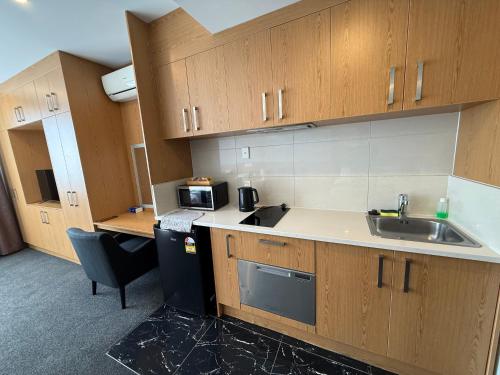 מטבח או מטבחון ב-Goodview Hotel