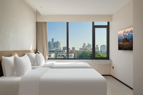 SOVISPLUSHOTElにあるベッド
