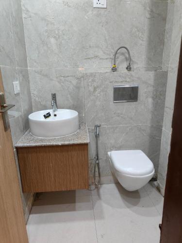Koupelna v ubytování Kaveri apartment