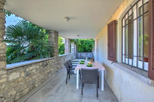 a table and chairs sitting on a patio at Oasi Panoramica con piscina - Happy Rentals in Aldesago