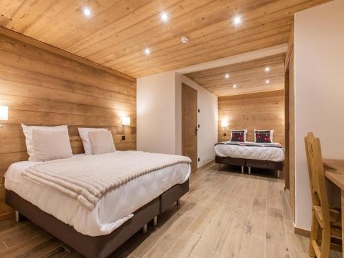 Katil atau katil-katil dalam bilik di Luxurious chalet in the heart of Vanoise