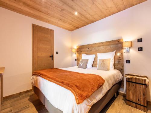 Katil atau katil-katil dalam bilik di Luxurious chalet in the heart of Vanoise